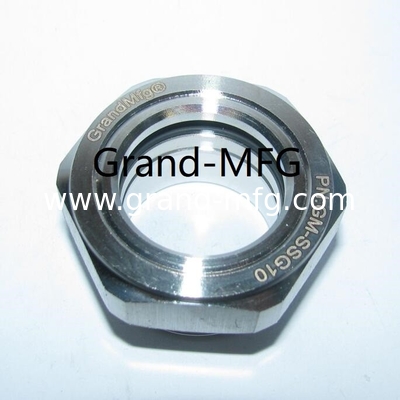 M33x1.5 M42x1.5 SS304 liquid sight glass view plugs for gear reducers compressor pumps oil level sight glass supplied