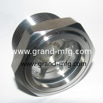 NPT thread 3 stainless steel SS316 liquid viewport sightglass oil level sight glasses OEM service liquid level gauge