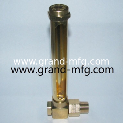 brass oil level gauges with glass tube supplied Grand-MFG