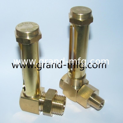 BSP thread G1/4 G1/2 INCH brass oil level gauge indicators with level marks for container Gearboxes tubular level gauge GM-BG12 GM-BN14 GM-BN12