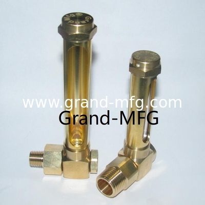 Hex brass sight glass, Speed reducer oil Level Gauges in male NPT,BSP,G thread1/8&quot;,1/4&quot;,3/8&quot;,1/2&quot;3/4&quot;,1&quot; with quartz glass tube