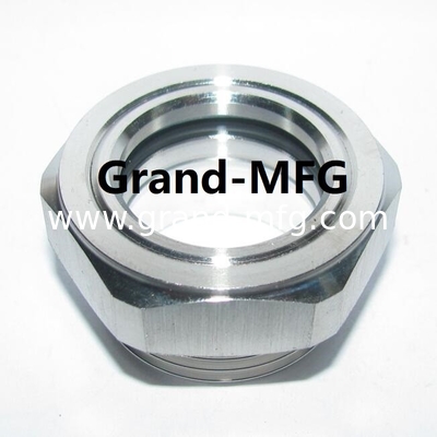 Male BSP thread G1 Stainless Steel 304 bullseye sight glass with tempered glass oil level sight gauge supplied for reducers gearbox oil tank sight gauge
