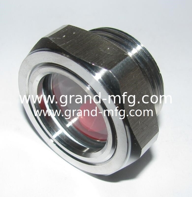 High temperature Metric thread M42X1.5 M42X2 stainless steel bulls eye sight windows for industrial GM-SSM33 GM-SSM30