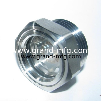 MNPT2 inch BSP 2 inch stainless steel furnace peep hole quartz glass gear reducer liquid sight glass reducers oil viewport gauge