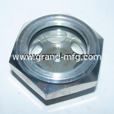 BSP thread G1/2&quot; 3/4&quot; Reducer Blower Aluminum Oil level Indicator Sight Glass Custom Available