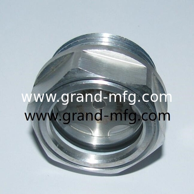 male BSP thread 3/4 inch,Metric thread M18 aluminum radiator sight glass with natural glass