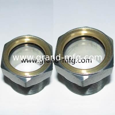 NPT BSP(G thread) 1/2 3/8 1/4 11/4 inch steel oil level sights liquid oil level sight glass gauge supplied