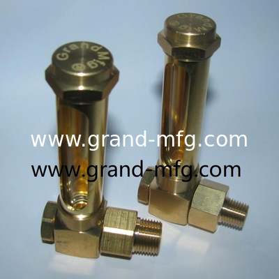 Brass Oil Level Gauges male NPT,BSP,G thread1/8&quot;,1/4&quot;,3/8&quot;,1/2&quot;3/4&quot;,1&quot;,with quartz glass tube  Hydraulic Oil Level Gauge with Real Glass Tube for Accurate and Performance