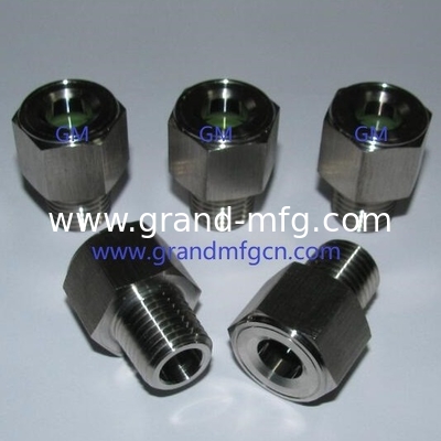 100 bar NPT 1/4 pressure stainless steel oil sight glasse SS304 100 bar for steamers OEM and ODM service