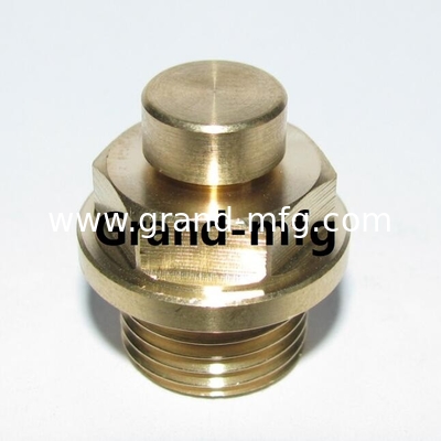 NPT male thread 1/8 1/2 1 inch natural brass breather vent plugs air released plugs GM-BVN12 GM-BVN18 GM-BVN38