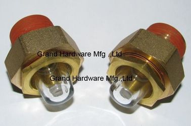 1/2 inch male NPT thread Heavy duty trucks radiator dome oil sight glass with solid glass roots blower oil sight glass