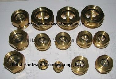 Circular oil sight glass with tempered glass window,NPT 3/8, 1/2, 3/4,1 INCH,no finishing