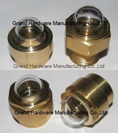 Circular oil sight glass with tempered glass window,NPT 3/8, 1/2, 3/4,1 INCH,no finishing