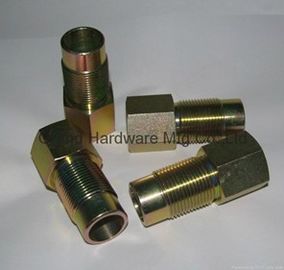 NPT BSP Metric thread hexagon SAE steel fitting zinc plated,OEM and ODM business