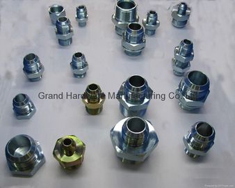 NPT BSP Metric thread hexagon SAE steel fitting zinc plated,OEM and ODM business