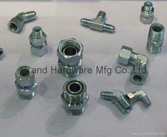 NPT BSP Metric thread hexagon SAE steel fitting zinc plated,OEM and ODM business