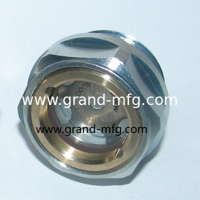 male G thread 3/8 inch radiator aluminum oil sight levels for visual inspection of flow liquids,no finishing