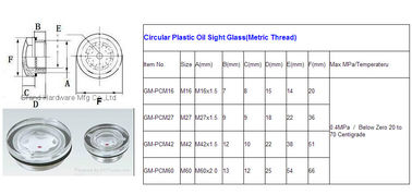 Plastic oil level indicator