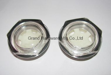 Plastic oil level indicator sight glass
