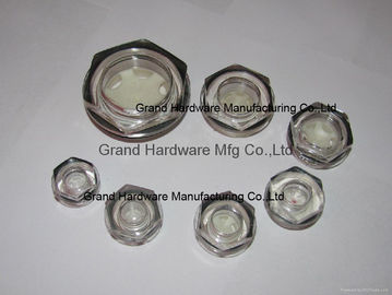 Plastic oil level indicator sight glass