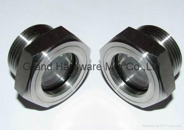 SS304 and SS316 Stainless Steel Liquid Sight Glass for Hydraulic Reservoirs and Receivers Industrial Stainless Steel Liquid Sight Glass with Natural Glass and Borosilicate Glass