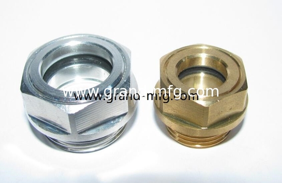 BSP thread G1/2&quot; 3/4&quot; Reducer Blower Aluminum Oil level Indicator Sight Glass Custom Available