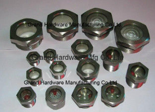 Metric thread M30X1.5 M36X1.5 M42X1.5 M60X2 steel fused sight windows,oil level sight indicators