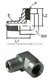 BSP NPT Metric threadhydraulic steel fittings nickel plated,thread connection