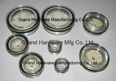 M20X1.5 M27X1.5 M36X1.5 male Metric threa circular plastic sight glass for grease and oil containers equipment can