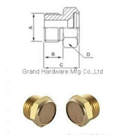 BSP 3/4 inch brass breather vent plug for reducer machines with male thread connection