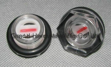 BSP G thread 3/4&quot;,1&quot;,circular head plastic oil sight levels for auto radiators with plastic window