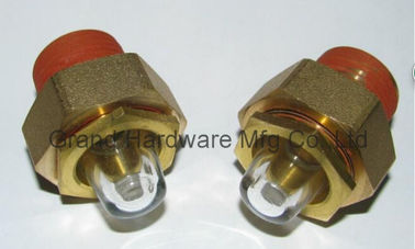 UNF1 1/4&quot; oil level sight with hexagon nut for tank oil level checking Oil level sight glass oil level gauge indicatiors
