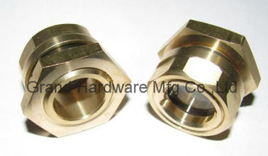 UNF1 1/4&quot; oil level sight with hexagon nut for tank oil level checking Oil level sight glass oil level gauge indicatiors
