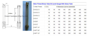 brass drum sight gauges with Npt thread 1/2&quot;,3/4&quot;,1&quot;,1-1/4&quot;,1-1/2&quot;,2&quot; (BSP,G thread,Metric thread are available)