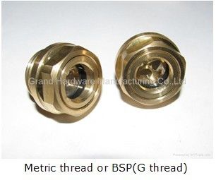 UNF1 3/4&quot; oil level sight with hexagon nut for tank oil level checking Oil level sight glass oil level gauge indicatiors