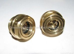 male BSP G thread 1/2&quot;,3/4&quot;,1&quot; Brass Oil Sight Glass(BSP &amp; Metric Thread) with natural glass