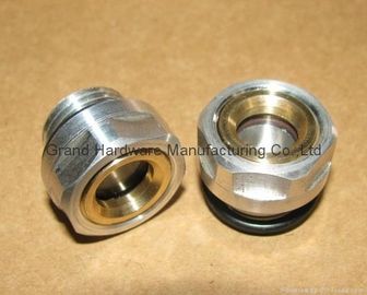 male Metric thread M16*1.5 liquid sight glass with cheap prices,aluminum reflector or as required