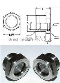 MNPT2 inch BSP 2 inch stainless steel furnace peep hole quartz glass gear reducer liquid sight glass reducers oil viewport gauge