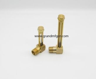 quality brass tubular oil level sight glass with quartz glass tube male G thread 3/8&quot;
