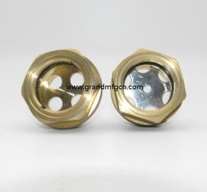 male Metric thread 33x1.5 brass oil level sight glass with SS reflector no finishing , China