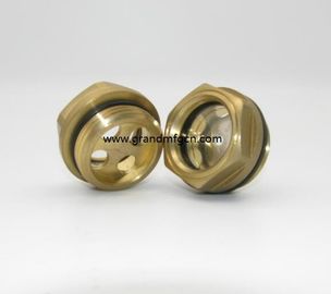male Metric thread 33x1.5 brass oil level sight glass with SS reflector no finishing , China