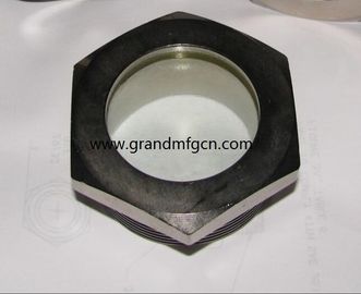 male BSP thread 1-1/4&quot; steel fused sight windows,indicators with natural glass