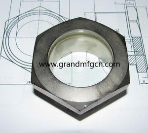 NPT 1 1/4&quot; BITZER refrigeration system fused carbon steel sight glass with red floating ball fused sight window