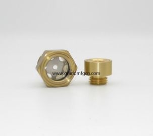 male Metric thread M22x1.5 M27x1.5 M33x1.5 brass oil level sight glass with SS reflector no finishing , China