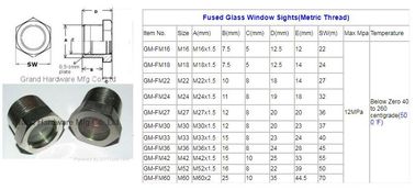 Flat flange sight glass NPT 3/4&quot; Fused Oil sight glass for refrigeration equipment or industrial custom available