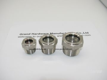 male NPT 1 1/2&quot; Stainless Steel 304 bulls eye oil sight glasses with high pressure 1 inch