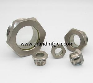 M28x1.5 M36x1.5 refrigeration equipment fused steel sight glass fused sight window oil sight glass manufacturer China