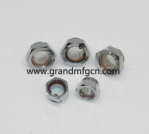 male NPT thread 1&quot; 1 1/4&quot;  1 1/2&quot;  2&quot; carbon steel  peep hole sight glasses nickel plated,OEM and ODM business