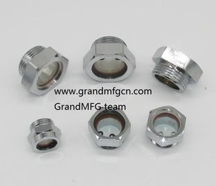 male NPT thread 1&quot; 1 1/4&quot;  1 1/2&quot;  2&quot; carbon steel  peep hole sight glasses nickel plated,OEM and ODM business