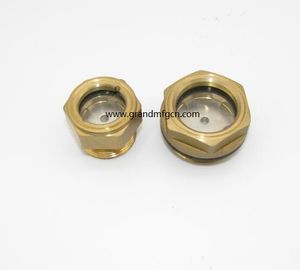 male Metric thread 16x1.5 M18X1.5 M20X1.5 brass oil level sight glass with SS304 reflector no finishing , China